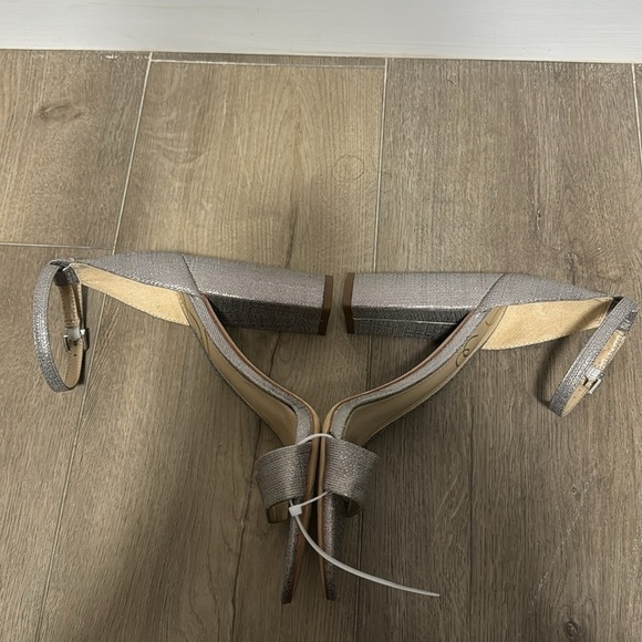 NEW! Sam Edelman Silver Jute Yaro Block Heel Sandal - Size 8 - Picture 11 of 15